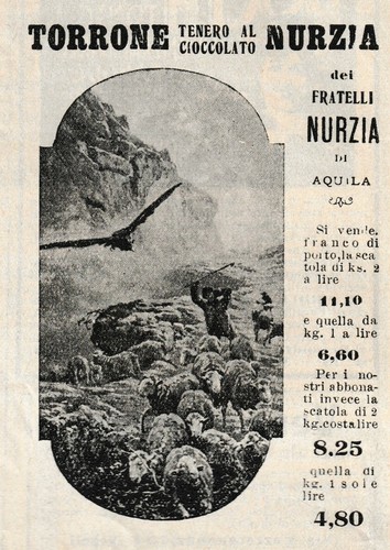 Pubblicita 1914 torrone tenero - torrone,