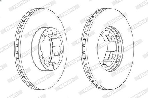 Disco freno ferodo fcr261a - disco,