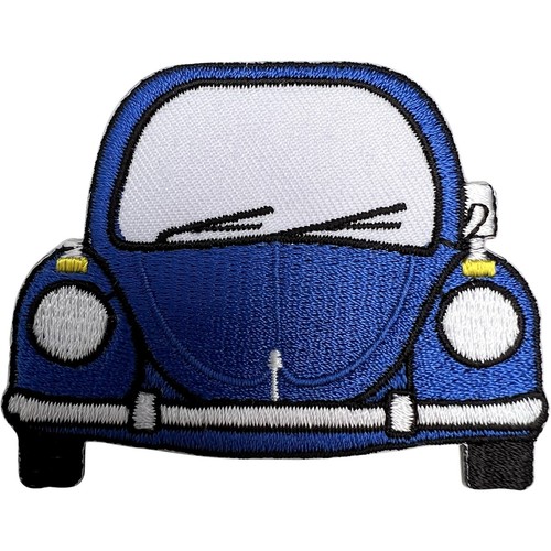Blue car iron sew - iron, on