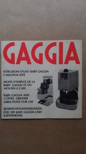 Baby gaggia macina caffè - gaggia,