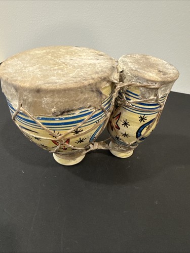 Tamburi bongo vintage - bongo, pelle