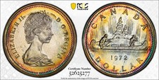 1972 Canada Voyageur Dollar