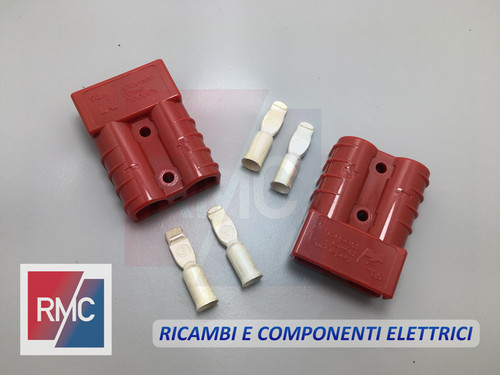 Connettore rosso 50a 600v - connettore,