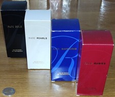 4 profumi AVON RARE GOLD/PEARLS/RUBIES/SAPPHIRES 50ml eau de parfum spray lotto