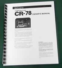 Roland CR-78 Manuale Istruzioni / Note di Servizio: Con Cover Protettive!