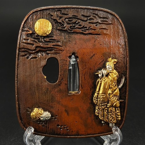 Flauto giapponese katana tsuba - giapponese,