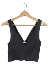ZARA Gilet Donna Nero Crop Top