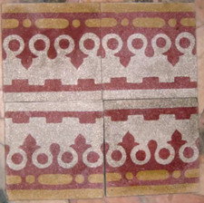 4 mattonelle riggiole in