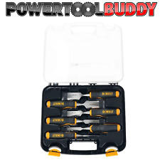 Dewalt DWHT16852-9 Set di scalpelli per legno, 6 pezzi DHT916852