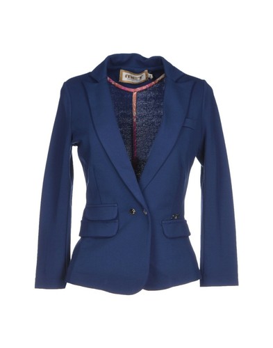 Giacca met blu plisse - met,