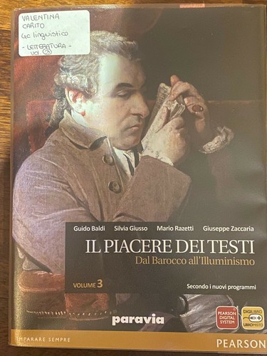 Piacere dei testi libro - dei,