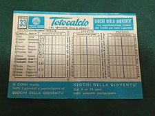 Schedina Totocalcio 33/1982