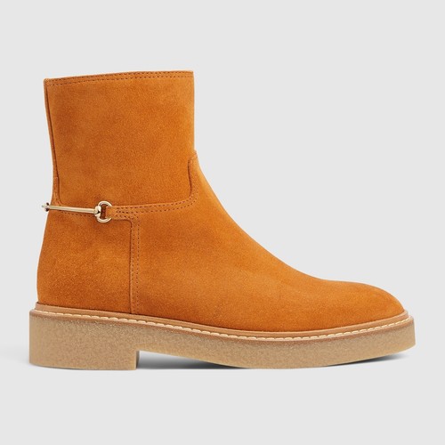 Nib gucci slim horsebit brown - gucci,