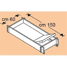 FARAONE PIANO CON BOTOLA E TAVOLE FERMA PIEDE PER TRABATTELLO RAPIDO 160  RAPIDO