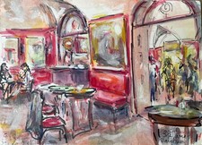 STELLARIO BACELLIERI, CAFFE' GRECO IL SUO DISEGNO ICONA