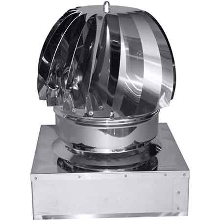 Fumaiolo inox quadro - quadro, 'eolico'