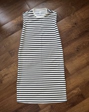 MAXI ABITO TUBINO SPANX AIR ESSENTIALS BIANCO E NERO A RIGHE! M $118