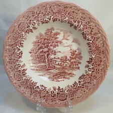 Vintage Pink Soup Plate