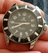 Margi Pacific acciaio Diver 5ATM difetto 40MM ricambi riparazione parz funzionan