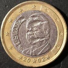 Rara Moneta 1 Euro 2002 ESPANA circolata rara da collezione con errore conio ?