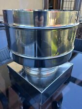 FUMAIOLO COMIGNOLO FISSO ANTIVENTO IN ACCIAIO INOX QUADRATO PER CANNA FUMARIA