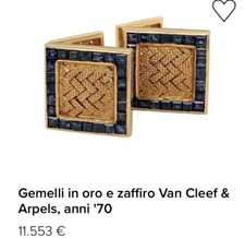 Bulgari gemelli uomo vintage