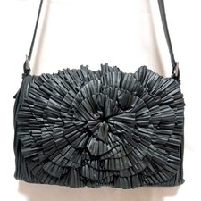 Borsa a tracolla Valentino Garavani borsa plissettata fiore nera autentica