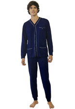 PIGIAMA UOMO IRGE APERTO GIACCA 100% COTONE CON BOTTONI