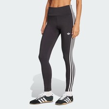 LEGGINS ADIDAS DONNA LEGGINGS PANTALONE SPORTIVO JX5242 TIGHT ADICOLOR NERO 3S