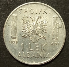 Albania lek 1939 xviii - lek,