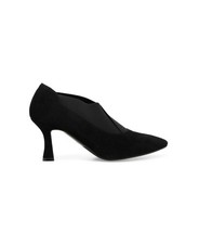 MELLUSO E5134Z 251716 nero scarpe donna decolletè pelle punta tacco camoscio ela