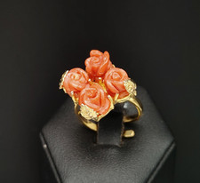 Anello donna rose corallo