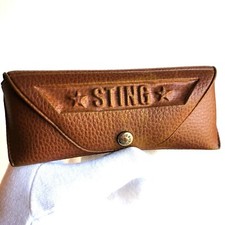 fodero occhiali da sole vista STING box case sunglasses astuccio custodia pelle