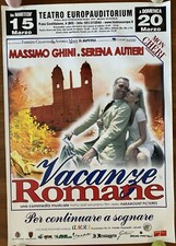 vacanze romane MANIFESTO S.AUTIERI M.GHINI MUSICALE TEATRO BOLOGNA VESPA PIAGGIO