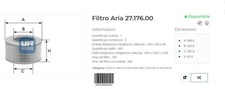 FILTRO ARIA FORD ESCORT 1.3 1.4 1.6 - 1988 FIESTA II 1.4 1.6 ORION 1.4 1.6