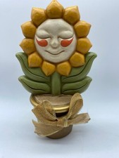 THUN Fiori. Vasetto girasole grande. Altezza 26 cm. Raro.