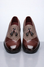 Mocassini eleganti bicolore in