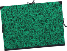 Cartella Porta Disegni 80 X 61 Verde - Chiusura Con Cordoni