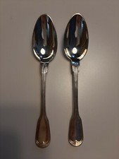 2 cucchiaini piccoli Christofle Filet Chinon argentati cm 13,0