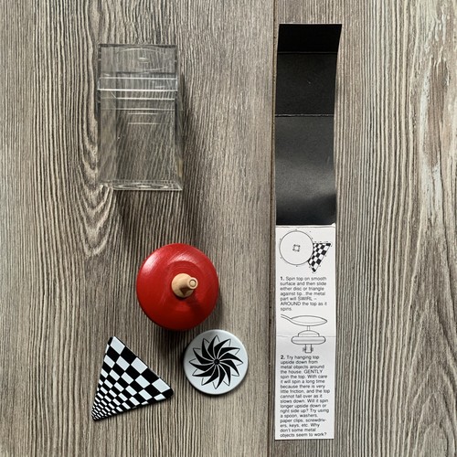 Trottola legno magnetica - in,