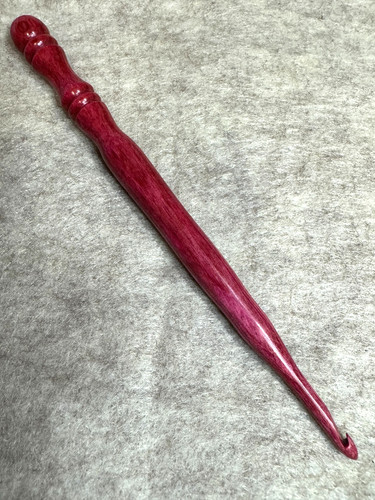Gancio uncinetto filato legno - gancio,