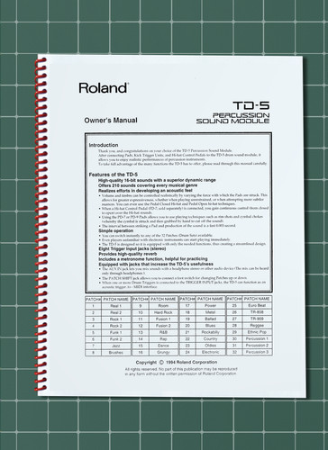 Roland manuale del - —,