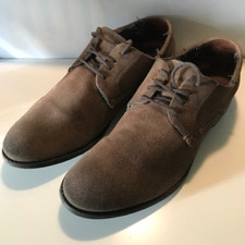 REPLAY scarpa camoscio foderata tessuto suola gomma Mis 43