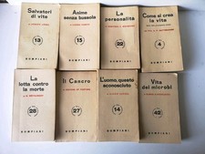 Lotto 8 Libri "avventure del pensiero"  Bompiani Ed. Anni '40