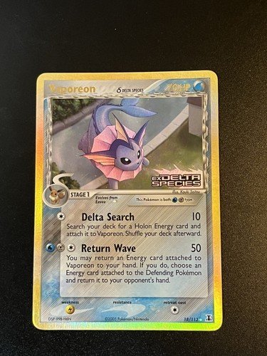 Vaporeon 113 reverse holo - 18/113,