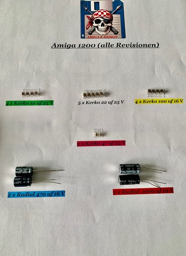 Condensatori amiga 1200 - condensatori,