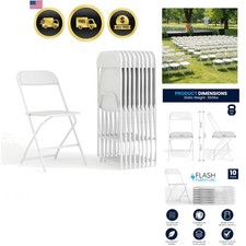 Set di 10 sedie pieghevoli