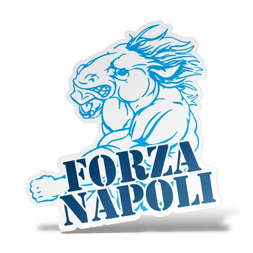 Sticker forza napoli ciuccio - sticker,