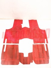RED INTERIOR RUBBER MATS Fiat