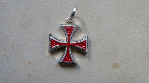 Croce malta argento - di,